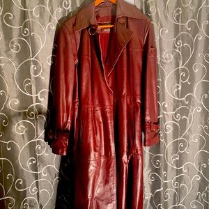 Vintage 70’s Oxblood trench coat